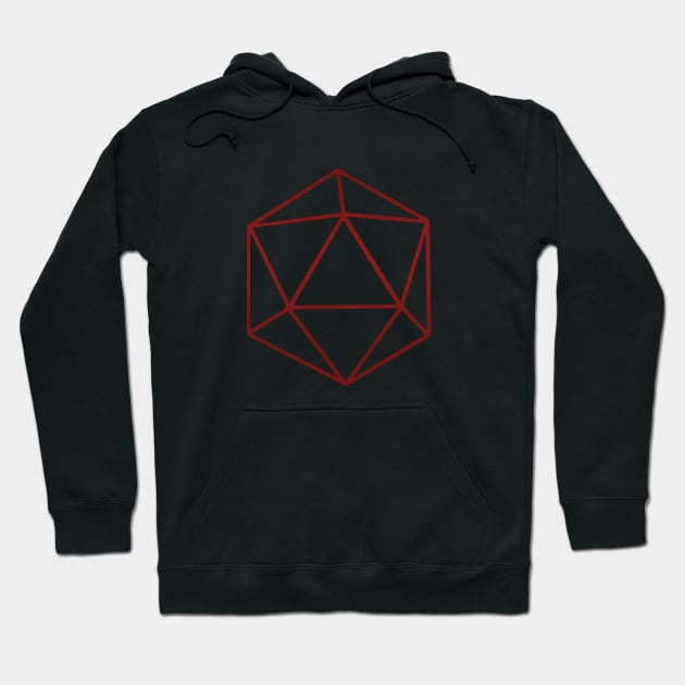 Understated d20 Hoodie by KingCroak